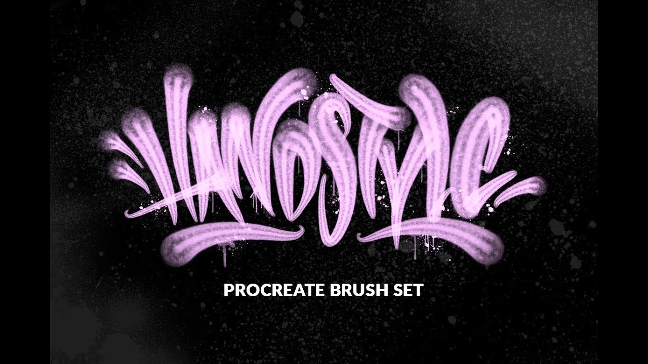 Handstyle Graffiti Brush Demo - YouTube