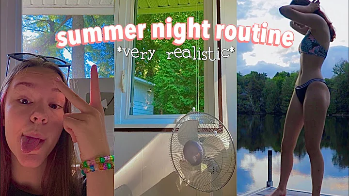 my realistic summer night routine (hair care + ski...