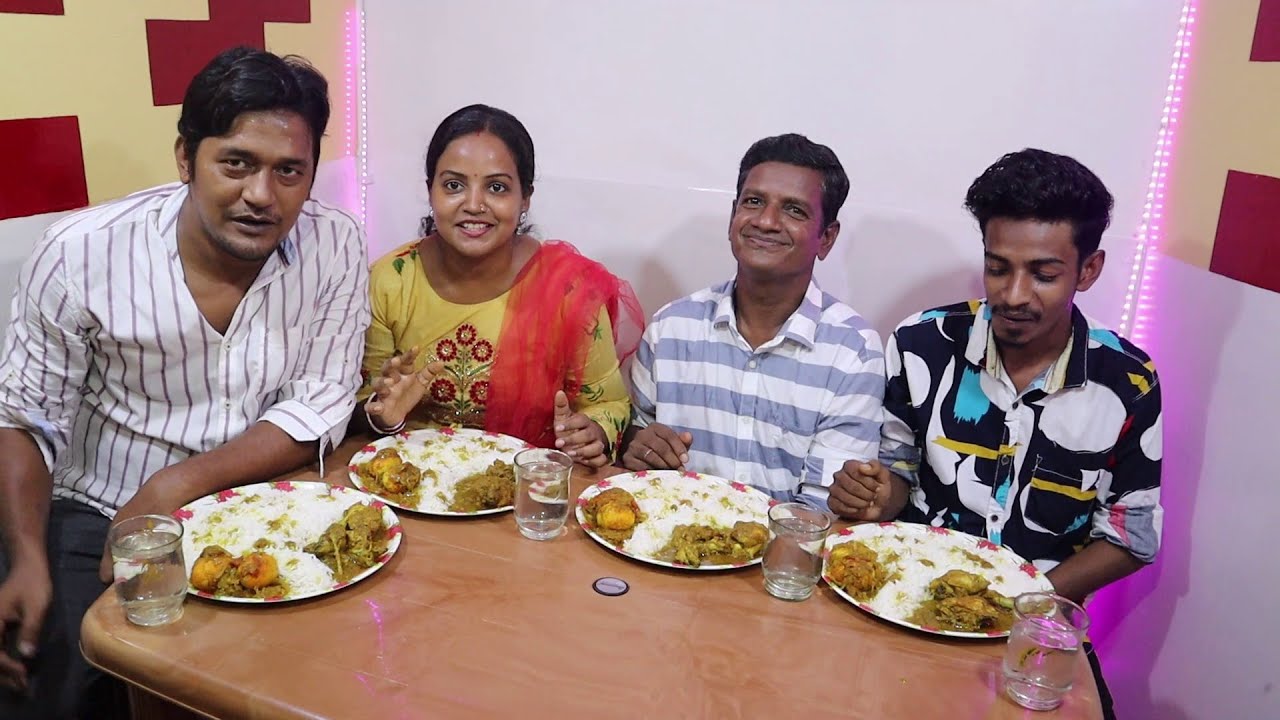 Муж, жена, папа и сын: съедобный челлендж | Острое карри с курицей и яйцом