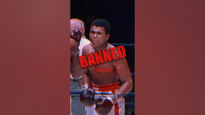 The Shocking Reason Muhammad Ali Was Banned From Boxing!