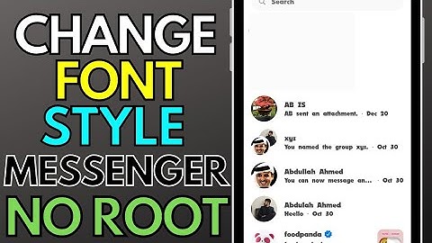 How to change font style in Facebook messenger (No root) | Android