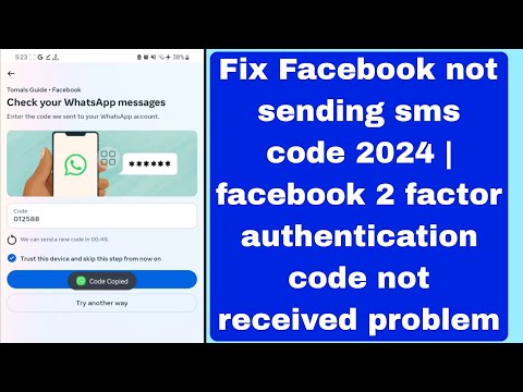 Fix Facebook not sending sms code 2024 