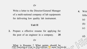 MCA 1st Sem Communication Skills Question Paper