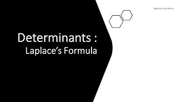 Determinants - Laplace