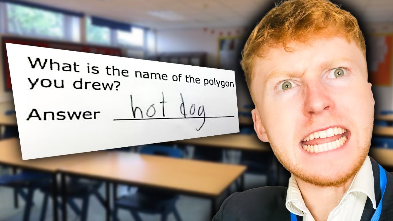 Year 7 Teacher Reacts To Funny Exams Answers