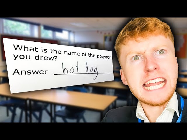 Year 7 Teacher Reacts To Funny Exams Answers! class=