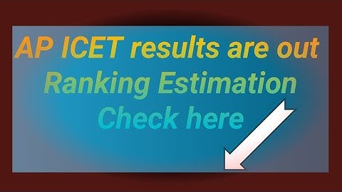 Ap ICET 2021 results are out| AP ICET 2021 Ranking estimation| Response sheet is out | Check results