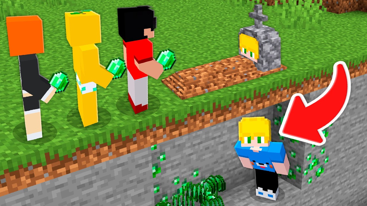 Fingi de MORTO para Roubar meus Amigos no Minecraft!