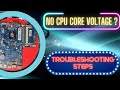 Laptop cpu core section voltage missing troubleshooting  laptop no display problem solution