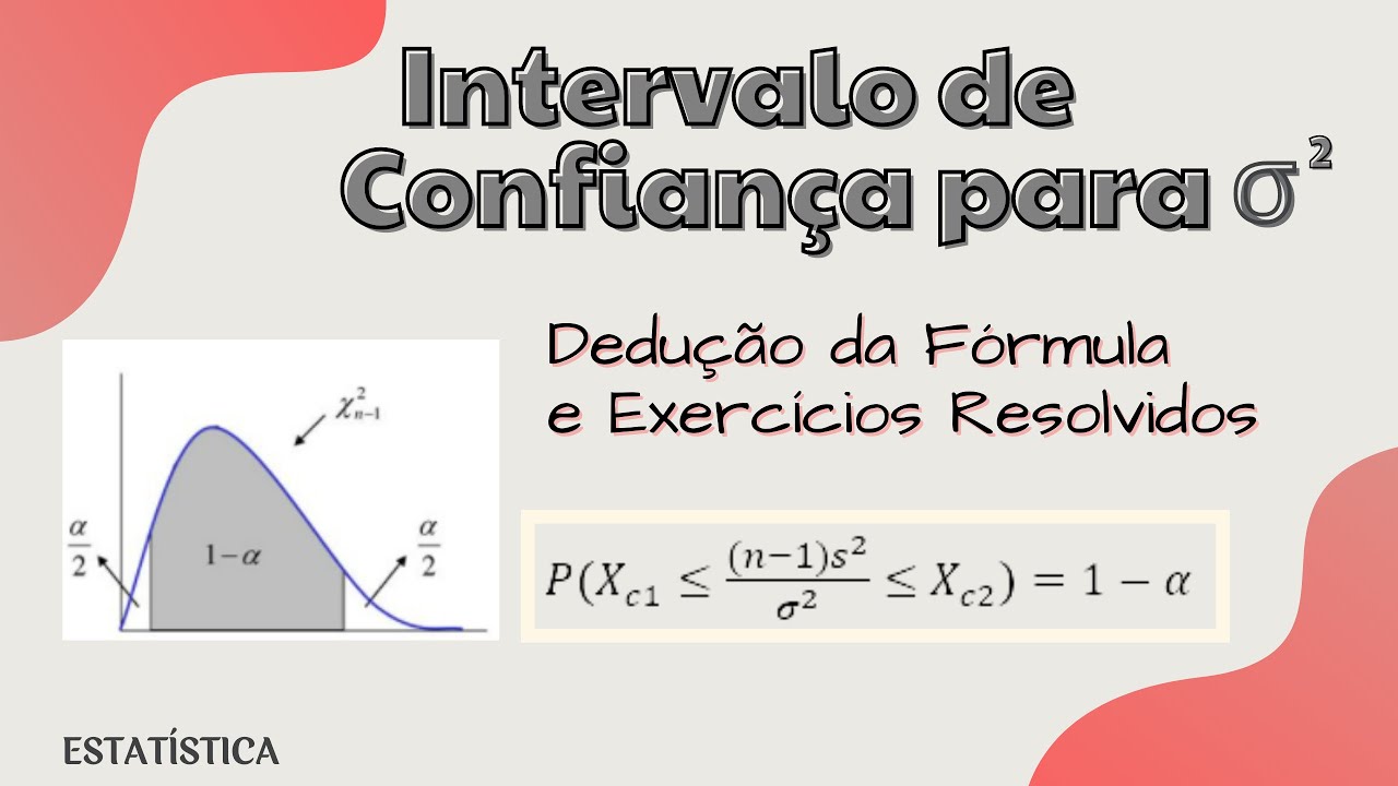 Intervalo de Confiança para a VARIÂNCIA Populacional YouTube Intervalo de Confiança para a VARIÂNCIA Populacional YouTube