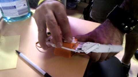 3d printable robot hand prototype.