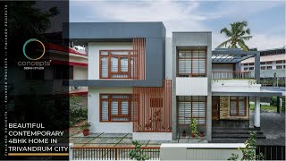 Beautiful Contemporary 4Bhk Home In Trivandrum City Concepts Design Studio Resimi