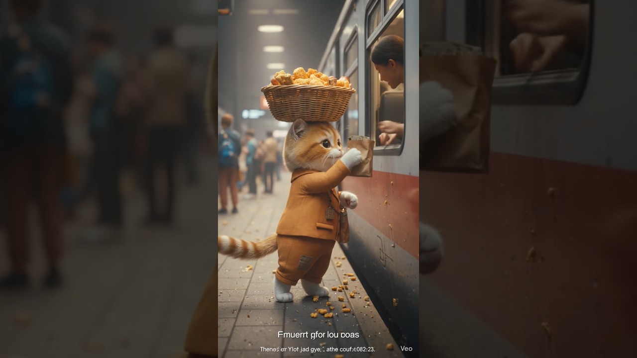 🥺Poor Cat&rsquo;s Snacks Thrown at Railway Station | Emotional & Inspirational Cat Story