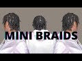 MINI BRAIDS ON NATURAL HAIR 4C | HOW TO GROW NATURAL HAIR FASTER WITH MINI BRAIDS
