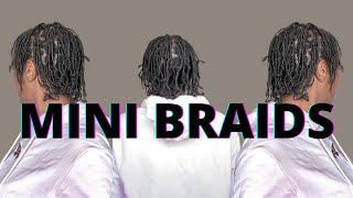 MINI BRAIDS ON NATURAL HAIR 4C | HOW TO GROW NATURAL HAIR FASTER WITH MINI BRAIDS