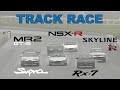 Track Race #11 | Supra vs MR2 vs RX-7 vs GT-R vs NSX