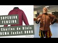 The Superior Fencing SF Charles de Blois HEMA Jacket 800N in medieval Brocade material