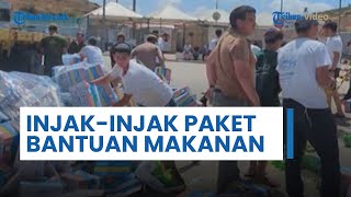 'Tak Ada Makanan Tanpa Pembebasan Sandera' Aktivis Israel Injak-injak Paket Bantuan di Tepi Barat