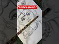 ✨ "Divine Krishna Pencil Sketch ✏️ | #shorts#krishna #radhakrishna#trending