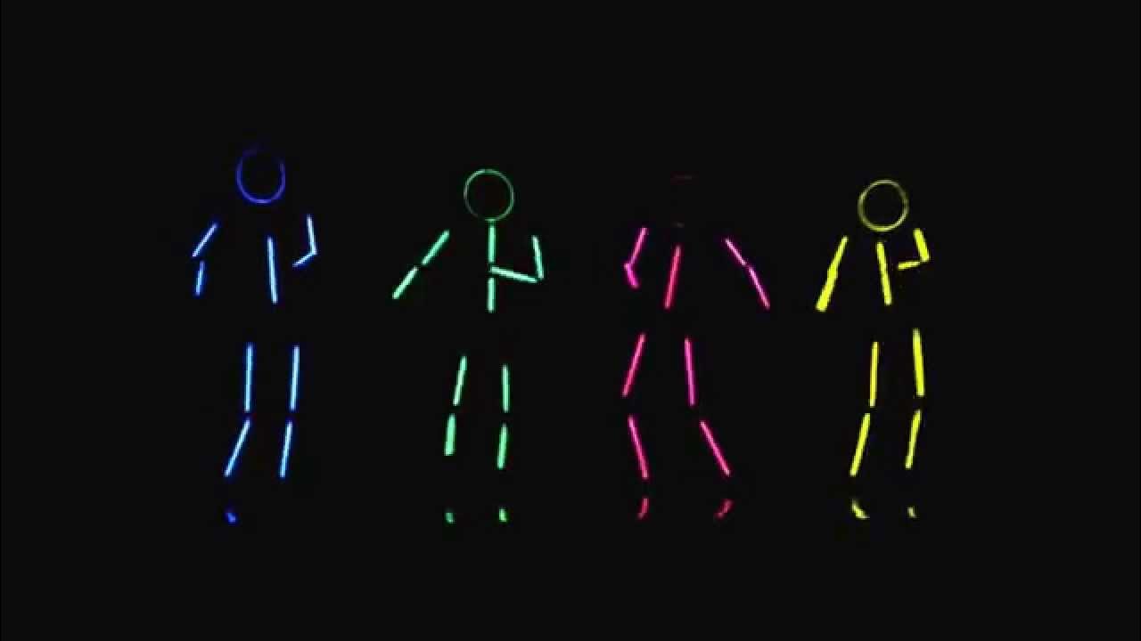 Glow Stick Figure Dance YouTube