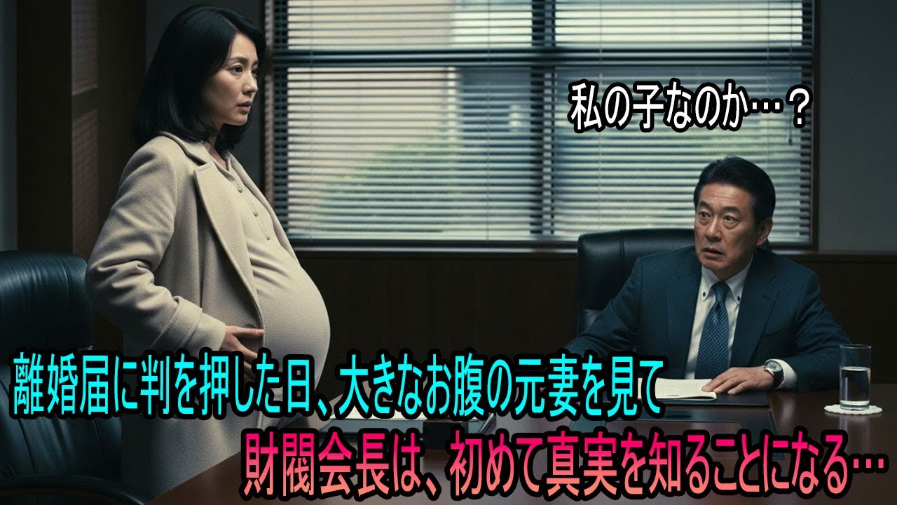 離婚届に署名するその日、大きなお腹で財閥グループの会長の前に現れた私を見て、彼の心臓は止まりそうになった。| オーディオブック | 感動する話 | スカッとする話