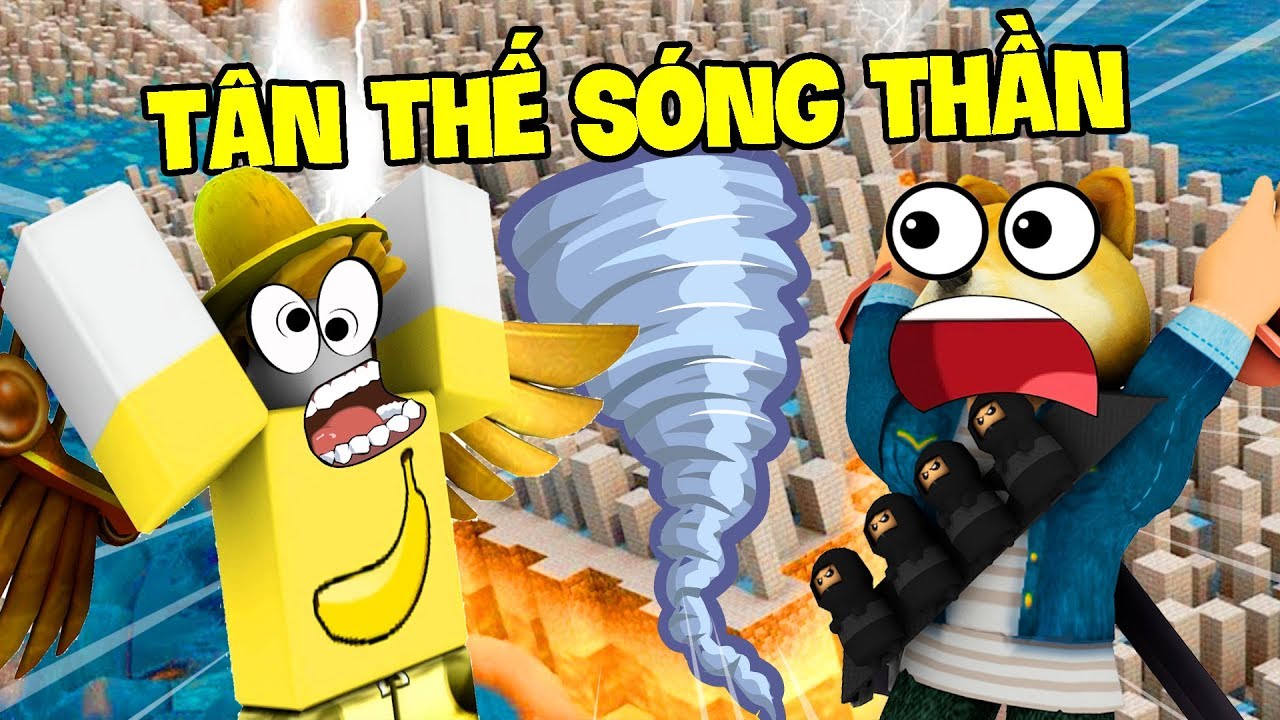 Thử Thách Chạy Khỏi Sóng Thần Tận Thế đảo đầu Lâu Roblox - 