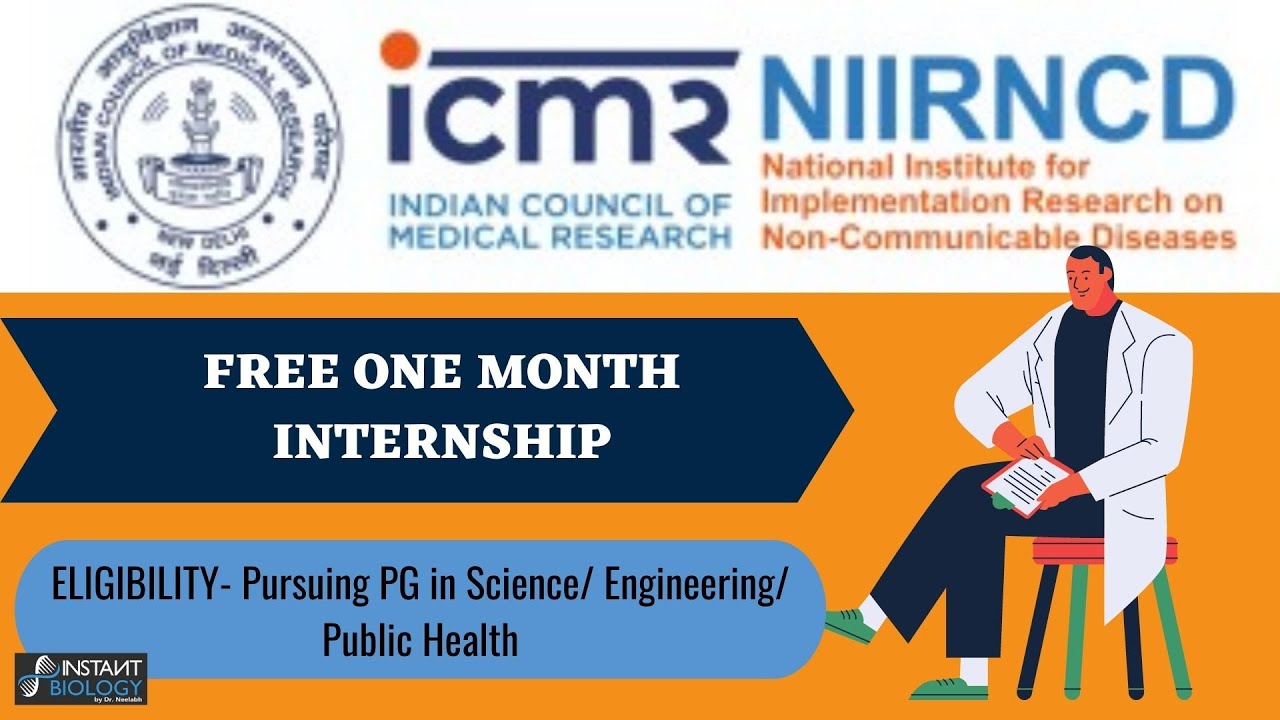 ICMR-NIIRNCD: Free Internship for Students of Science/Technology and ...