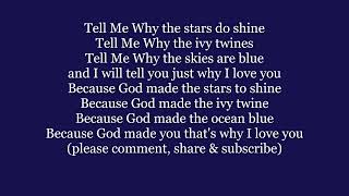 Tell Me Why Lyrics Words Text Trending Because God Made You Sing Along Song Music