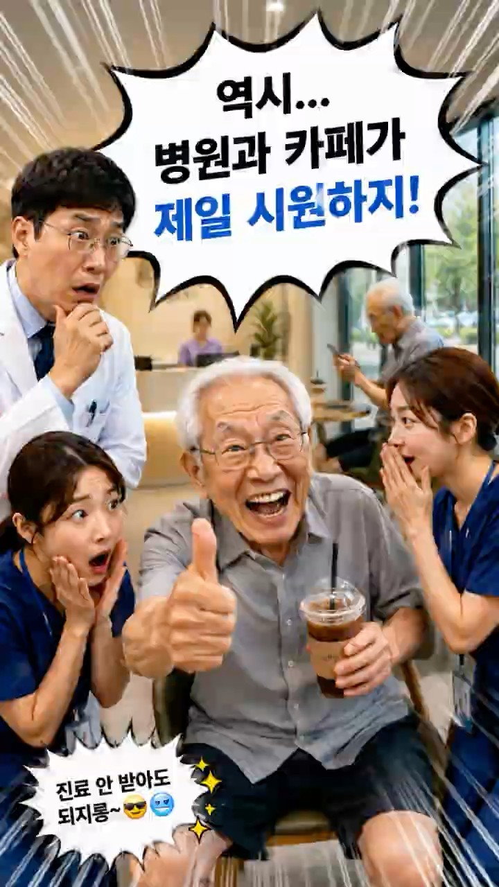 "병원이 제일 시원해!"