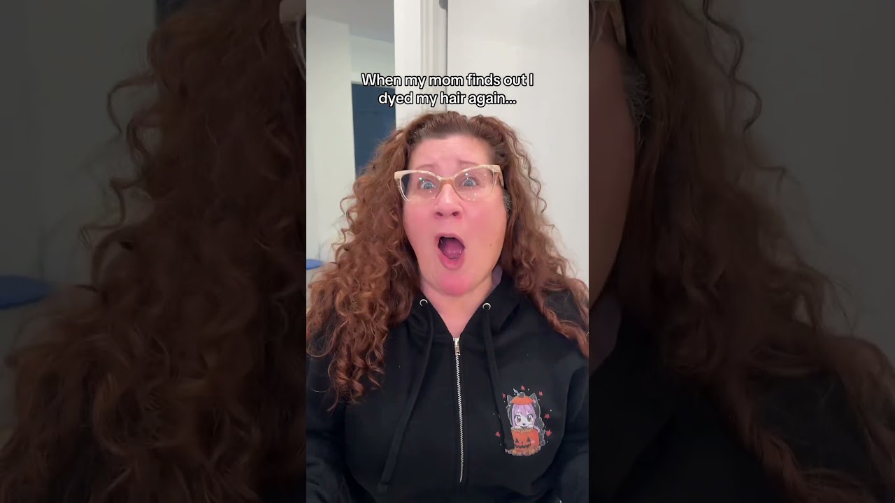 When my Mom Sees Me Dye my Hair Again😭 #hair #haircolor #hairdye #hairtransformation #funny