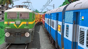 TWO TRAIN CROSSING IN SAME RAIL ROAD | BUMPY RAILROAD | Train Simulator | Railwork | NTG GAMING