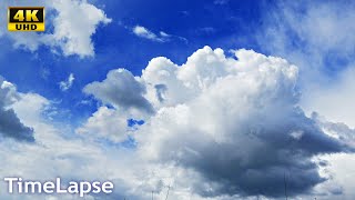 Clouds blue Sky Timelapse 4K UHD Interval shooting Footage 2022