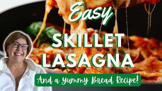 Easy skillet lasagna recipe  delicious lasagna in 30 minutes #30minutemeals #Dinnerideas