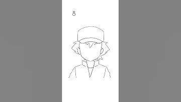 How To Draw Ash (Pokemon) Step By Step | Tip of pencil |