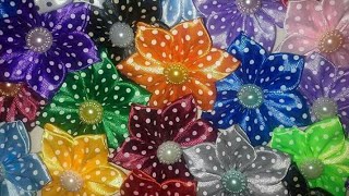 Tutorial simple kanzashi for beginner