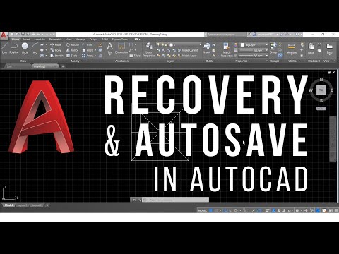 AutoCAD Autosave | Unsaved File Recovery | Backup Files