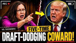 Sen. Duckworth CALLS OUT Trump Over Iran War — “FIVE-TIME DRAFT-DODGING COWARD!”