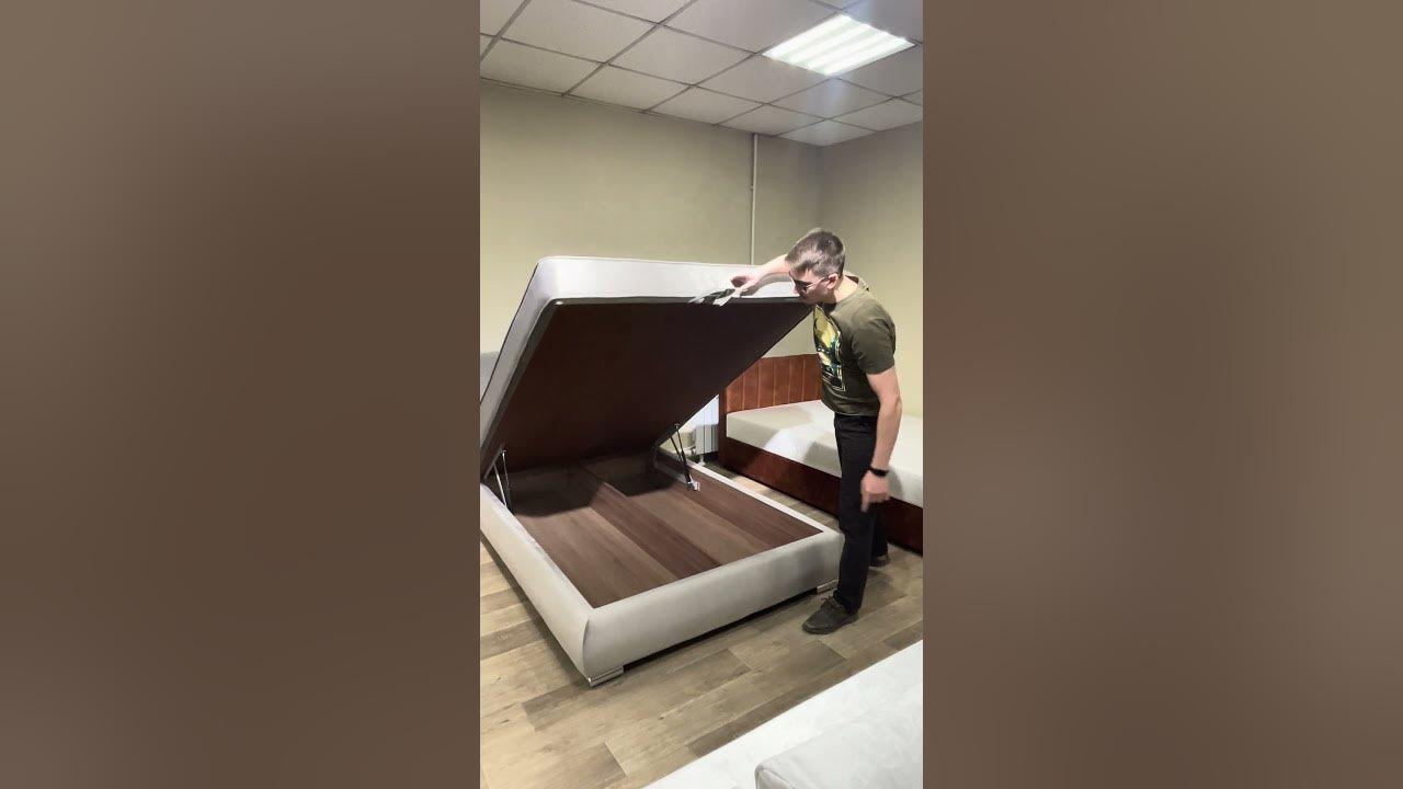 Кровать с подъемным механизмом Элегия - YouTube
