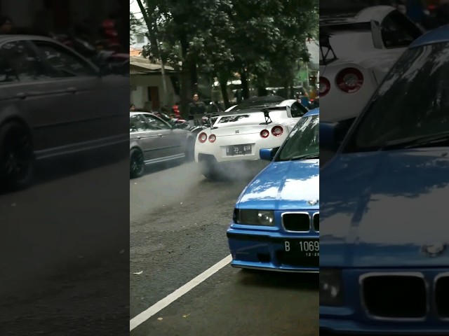 Godzilla Ngamuk Gaspoll Keluar Api‼🔥 GTR R35 class=