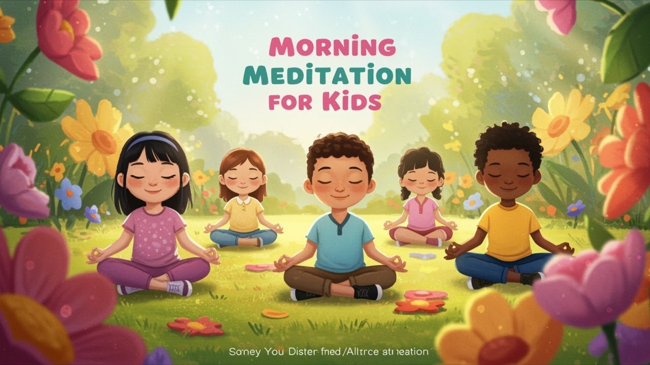 Morning Meditation for Kids SET POSITIVE INTENTIONS! for Calm ...