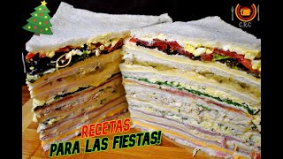 🥪SANDWICHES de MIGA  Especiales Triples ( 7 Sabores)👨‍🍳 | Cocina De Restaurante En Casa