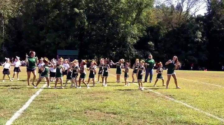 NM Bulls Tiny Mite Cheer Halftime Fun - Cupid Shuf...