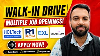 EXL Hiring Freshers | R1RCM Walkin Drive 2026 | HCL Tech Hiring 2026 | Accenture Walkin Drive 2026