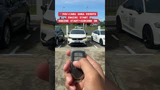 Honda city how to use  remote start engine