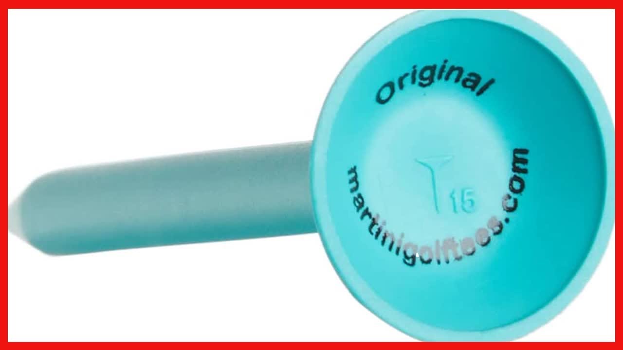Martini Golf Tees 31/4" Durable Plastic Tees (5 Pack), Aqua YouTube