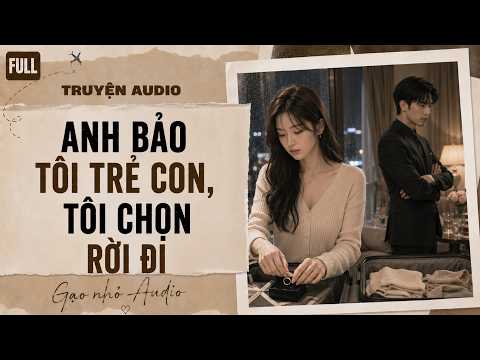 [Truyện Audio] anh bảo tôi trẻ con, tôi chọn rời đi | Gạo Nhỏ Audio
