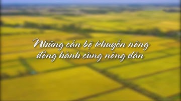 Những cán bộ khuyến nông đồng hành cùng nông dân