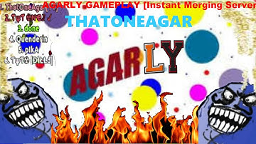 AGARLY GAMEPLAY [Private And Moded Agario,Instant Merging Server]