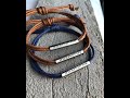 Custom coordinates bracelets leather for boyfriend girlfriend handmade Etsy