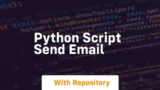 python script send email
